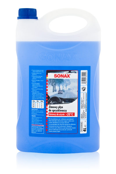 SONAX Zimowy Płyn Do Spryskiwaczy -20C Cytrynowy 4l